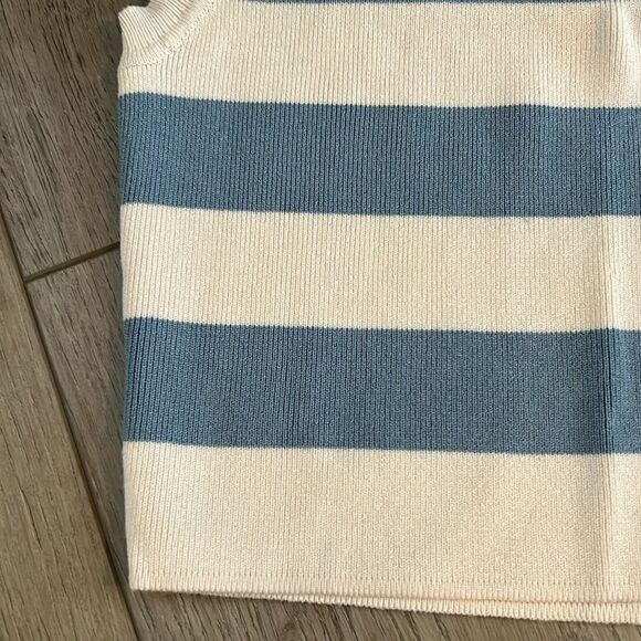 ZARA KNIT STRIPED SLEEVELESS CROP TOP SIZE XS - Picture 3 of 6